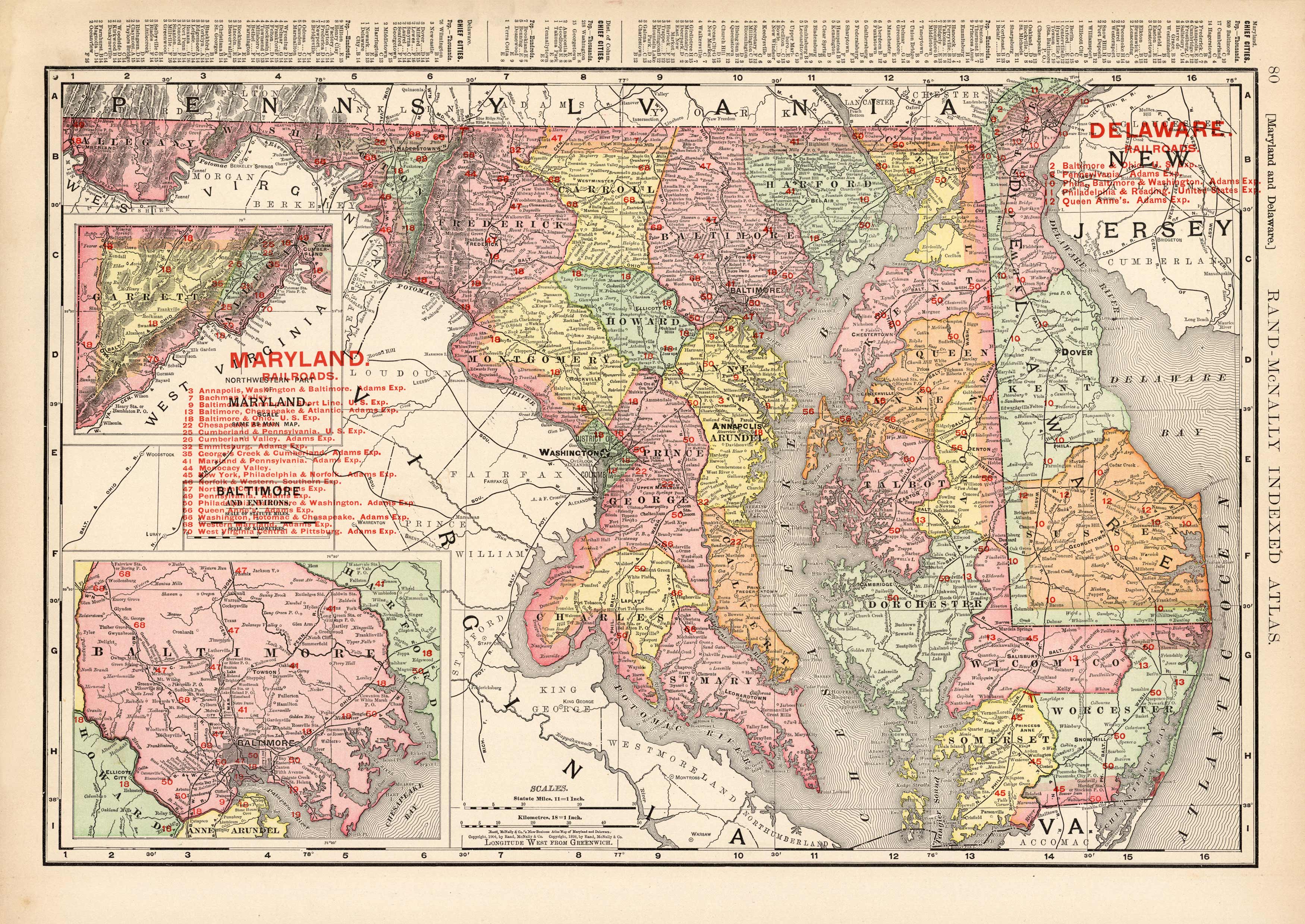 Maryland and Delaware