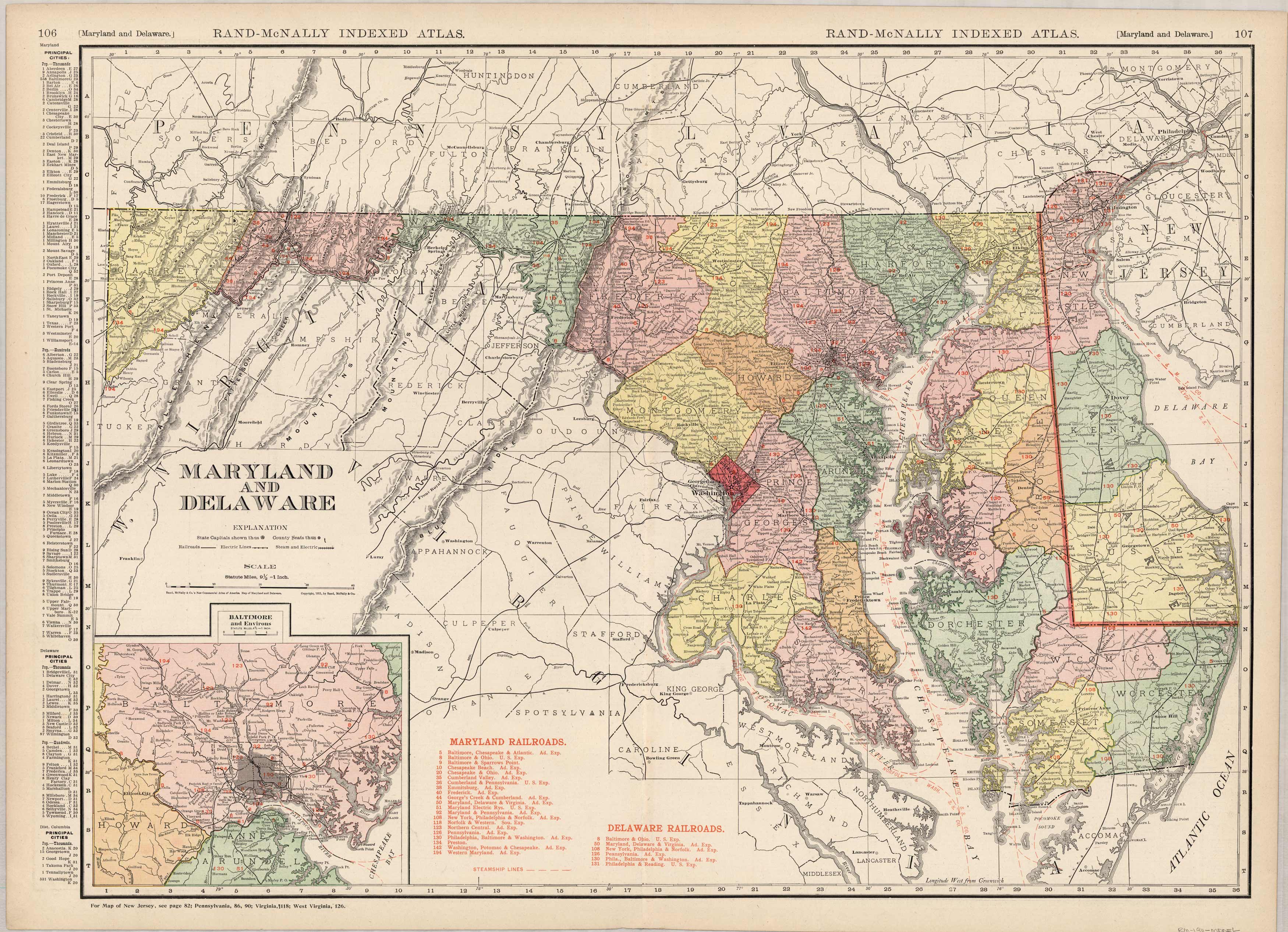 Maryland and Delaware