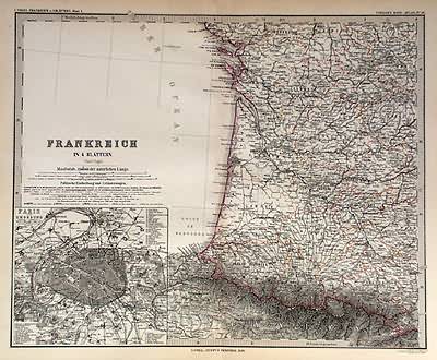Frankreich in 4 Blattern (Blatt 3) Frankreich in 4 Blattern (Blatt 3)