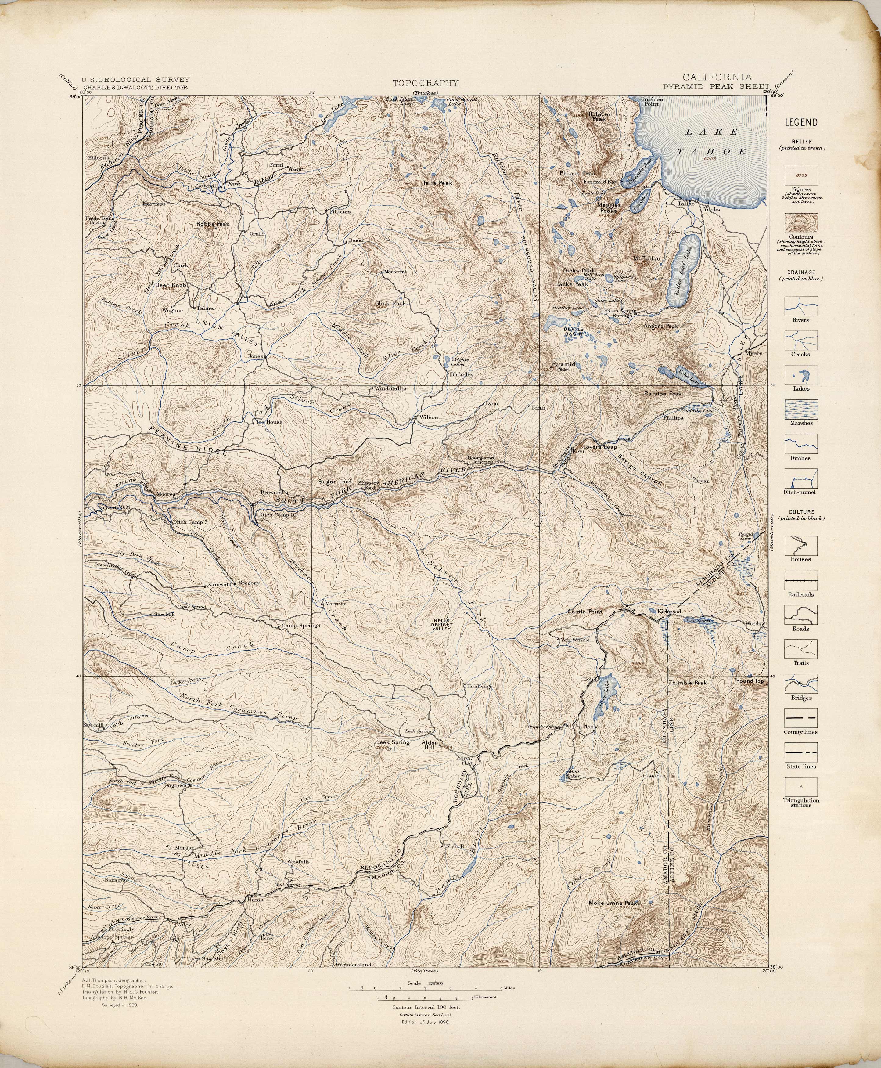 Pyramid Peak Quadrangle