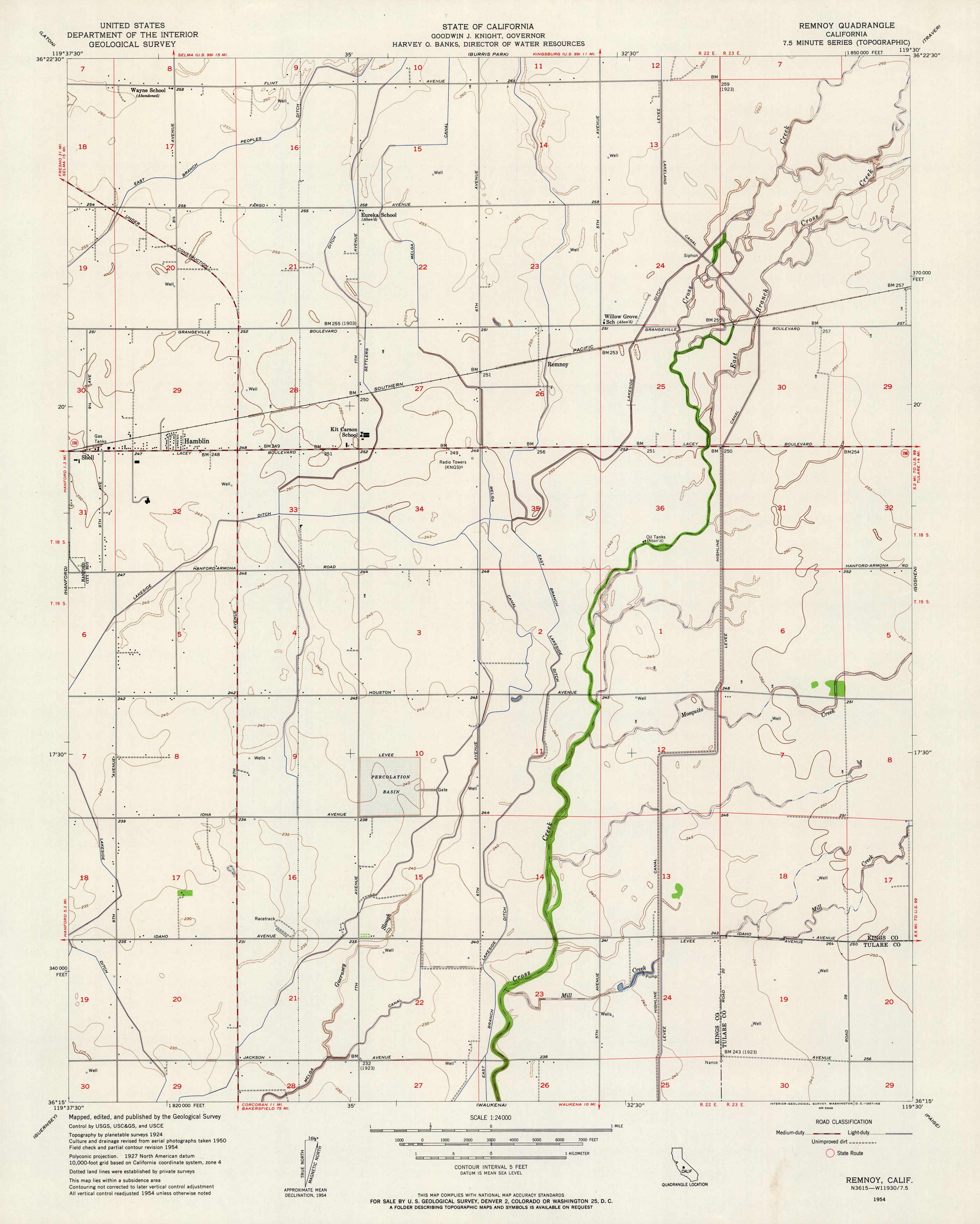 Remnoy Quadrangle California