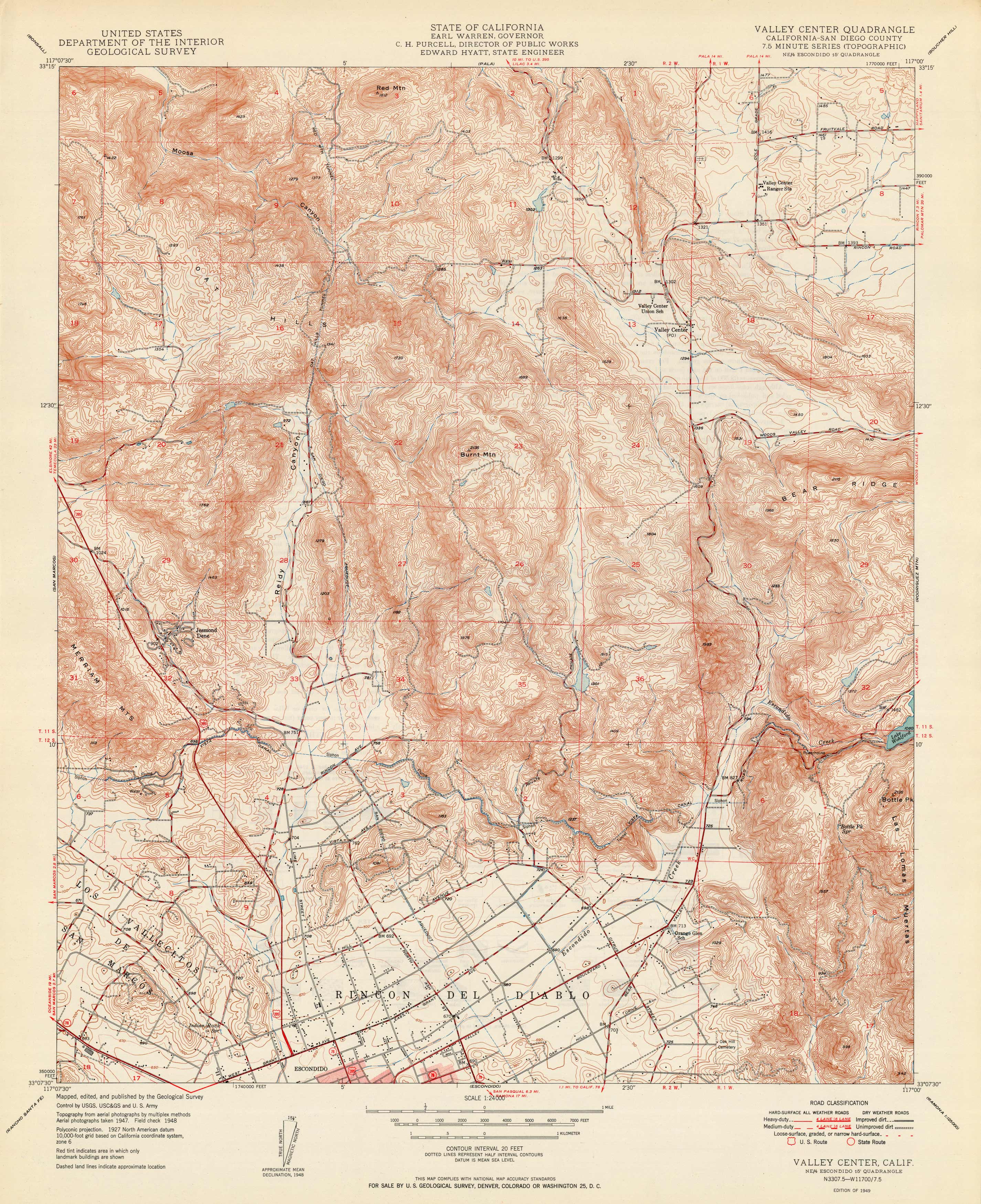 Valley Center Quadrangle Valley Center Quadrangle