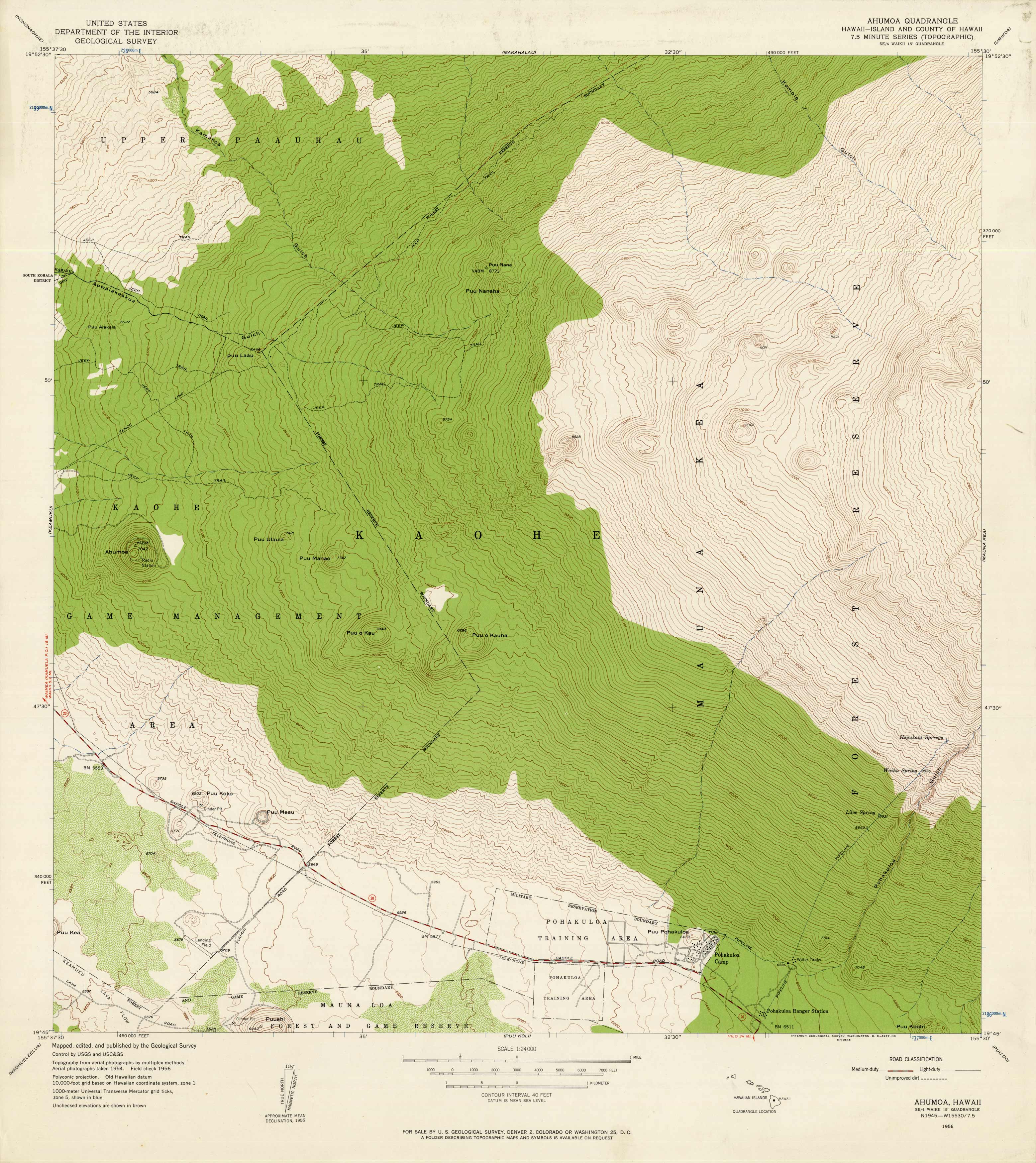 Ahumoa Quadrangle Ahumoa Quadrangle