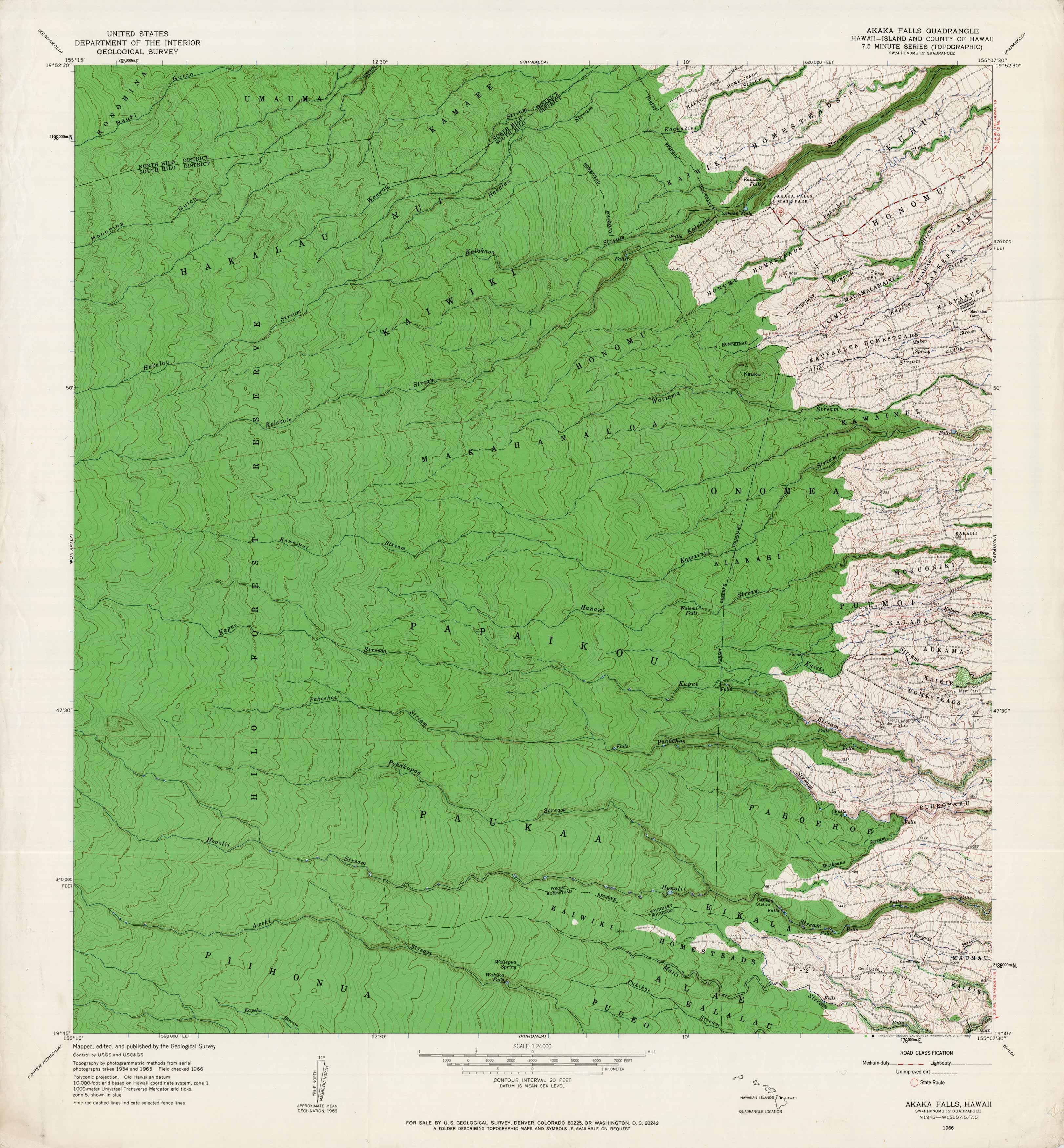 Akaka Falls Quadrangle
