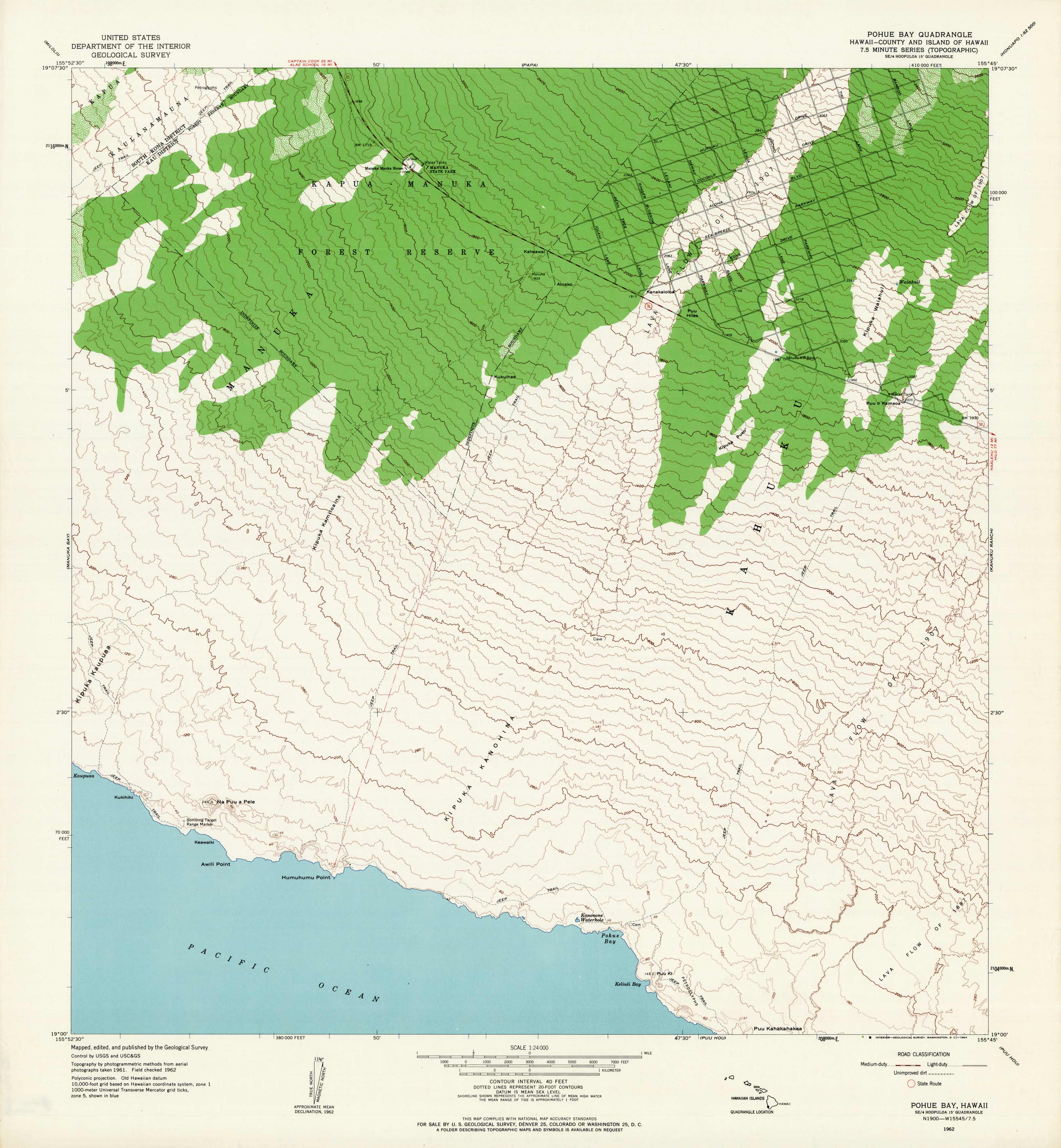 Pohue Bay Quadrangle Pohue Bay Quadrangle