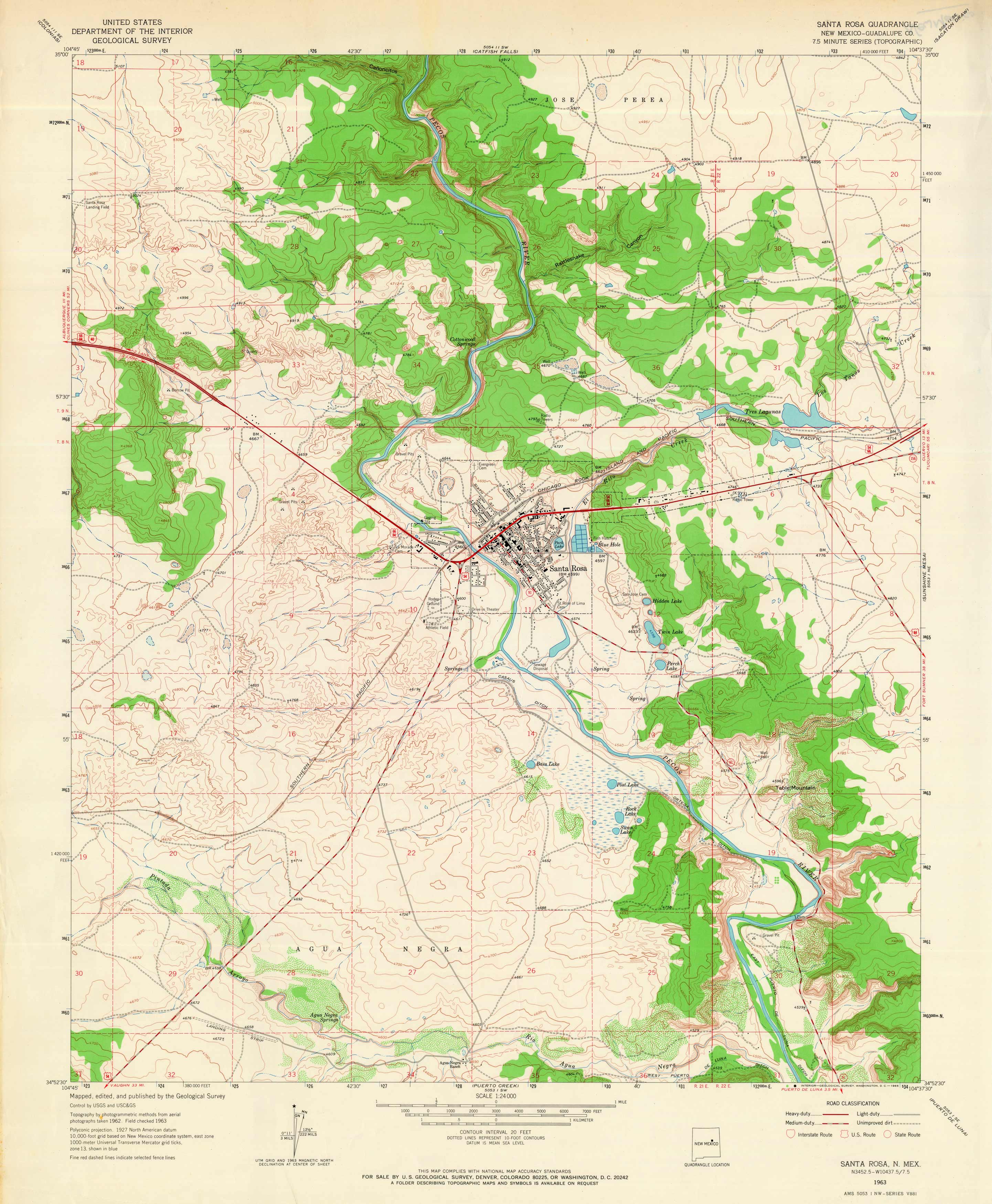 Santa Rosa Quadrangle