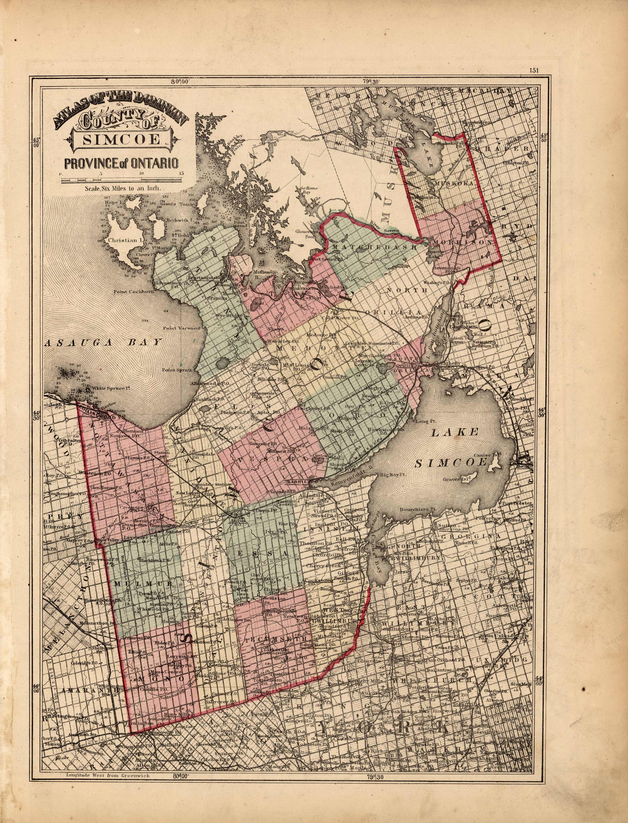 County of Simcoe- Province of Ontario County of Simcoe- Province of Ontario