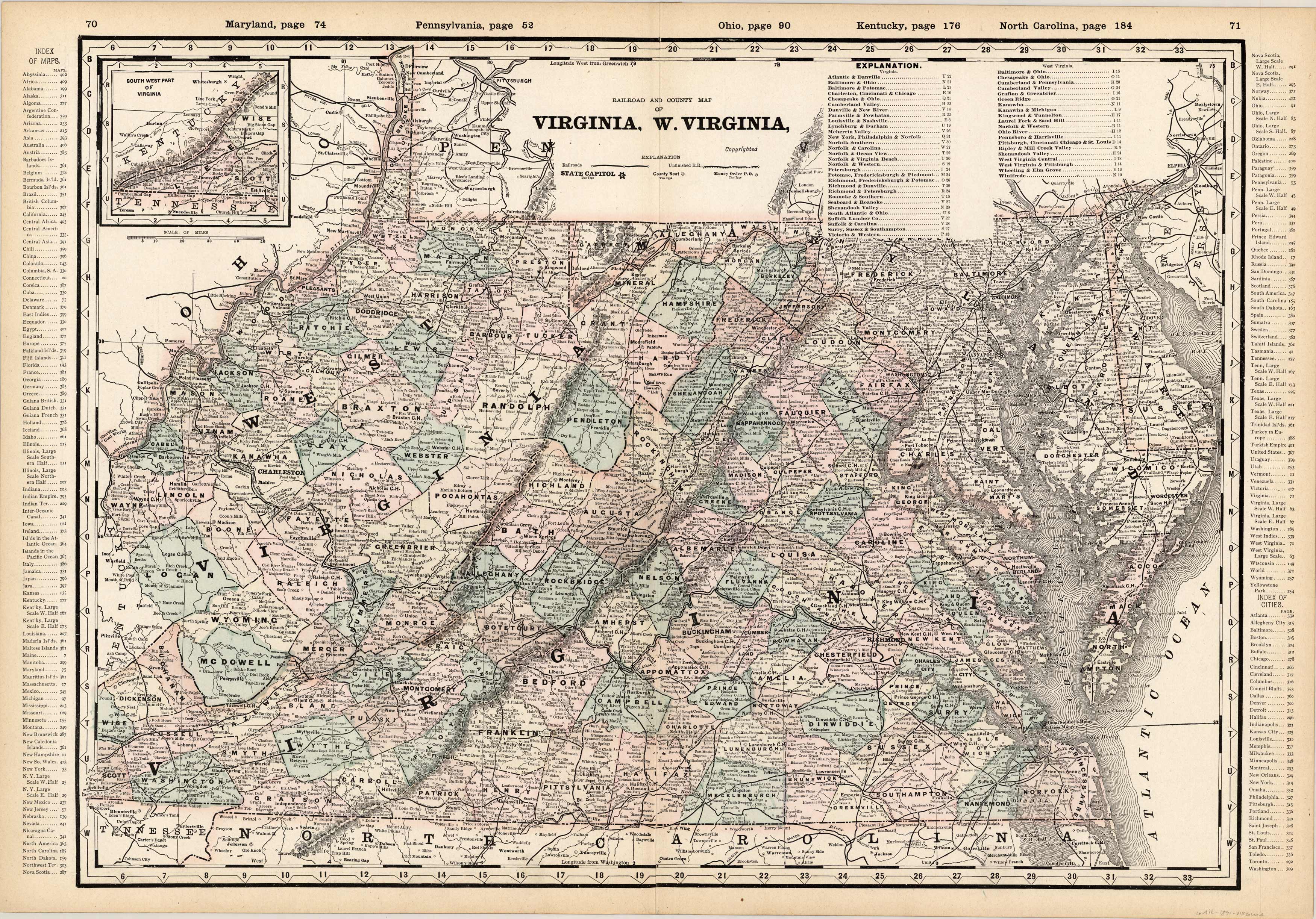 Virginia and West Virginia