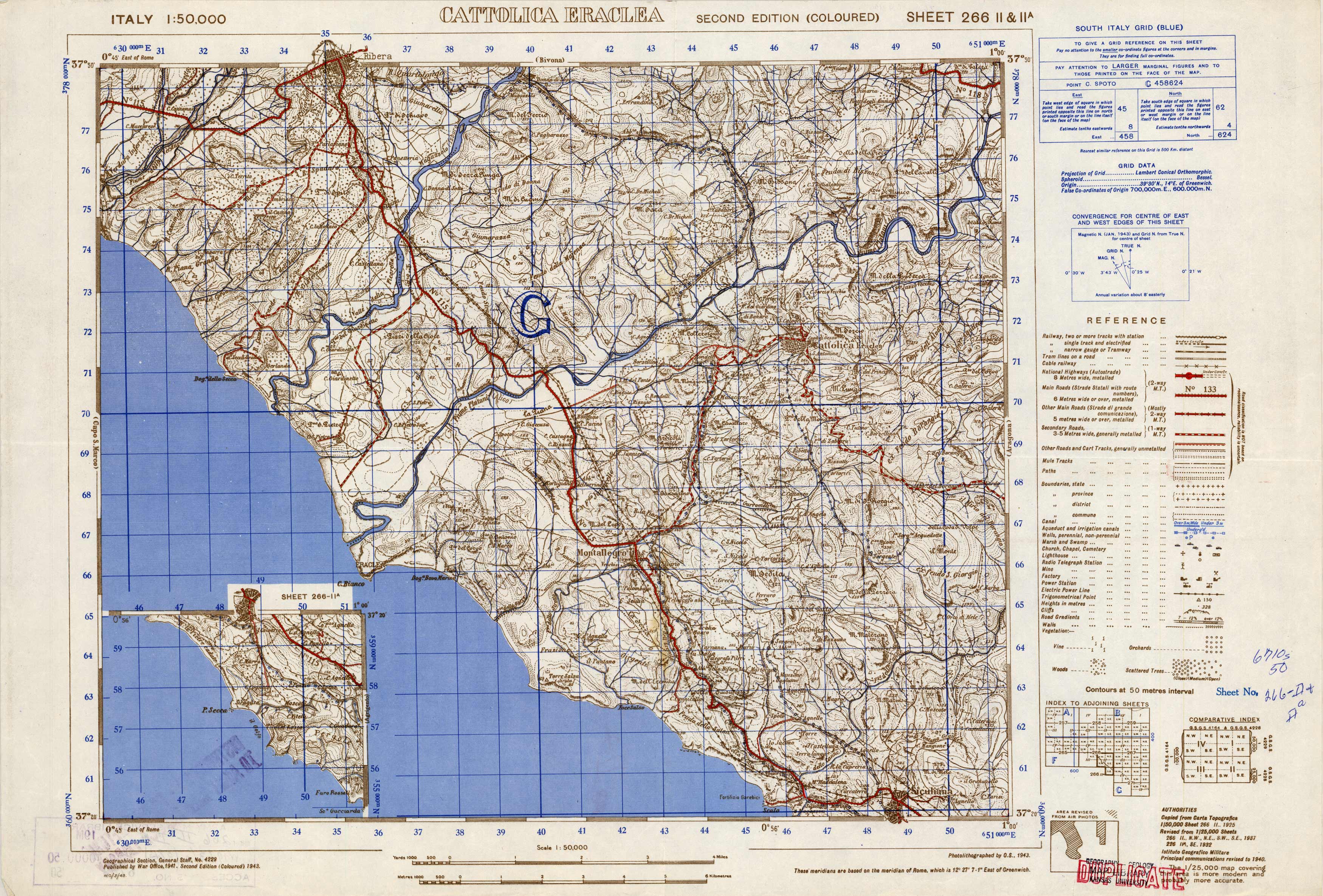 Cattolica Eraclea - Sheet 266 II & II (a) Cattolica Eraclea - Sheet 266 II & II (a)