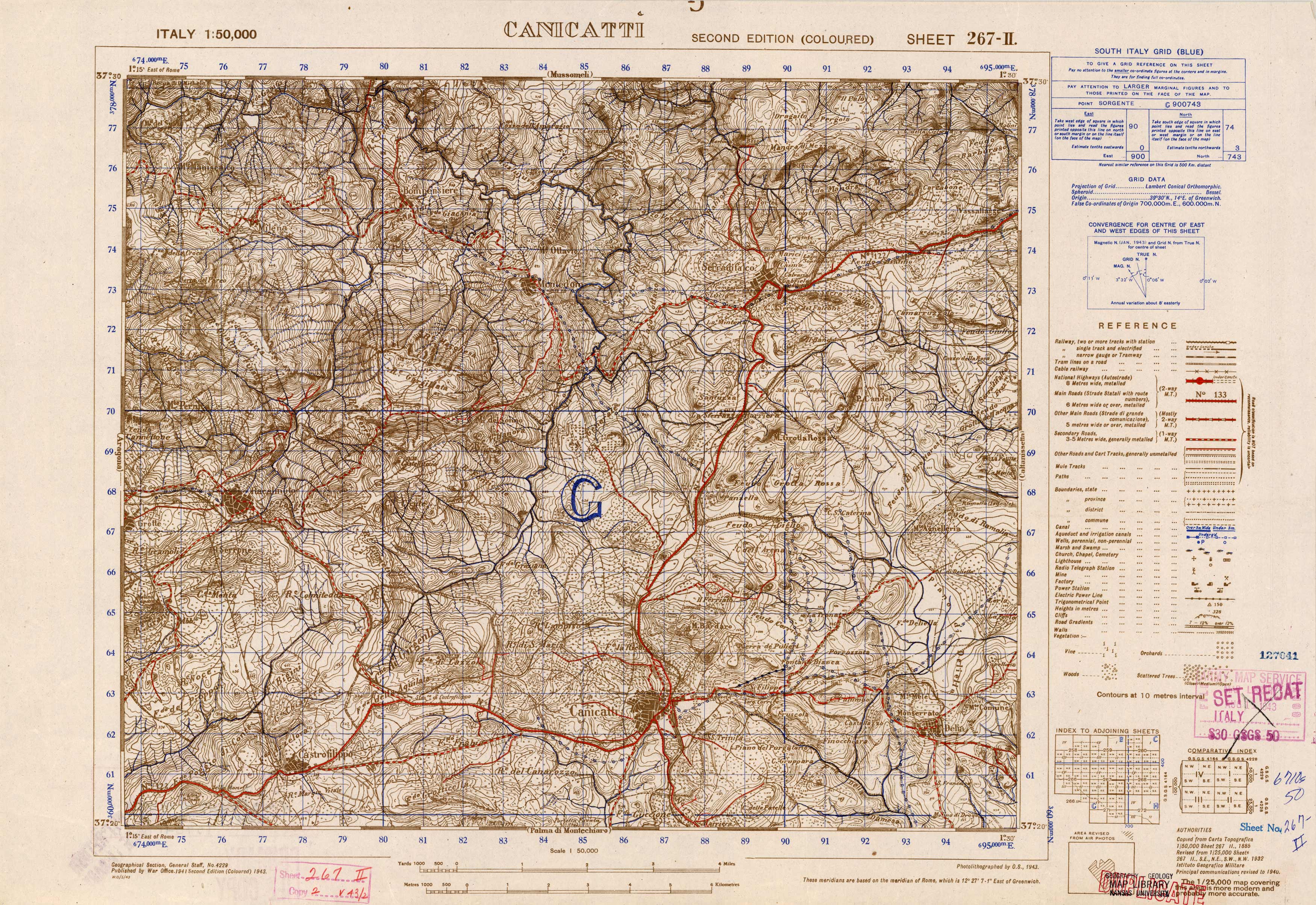 Canicatti - Sheet 267 II