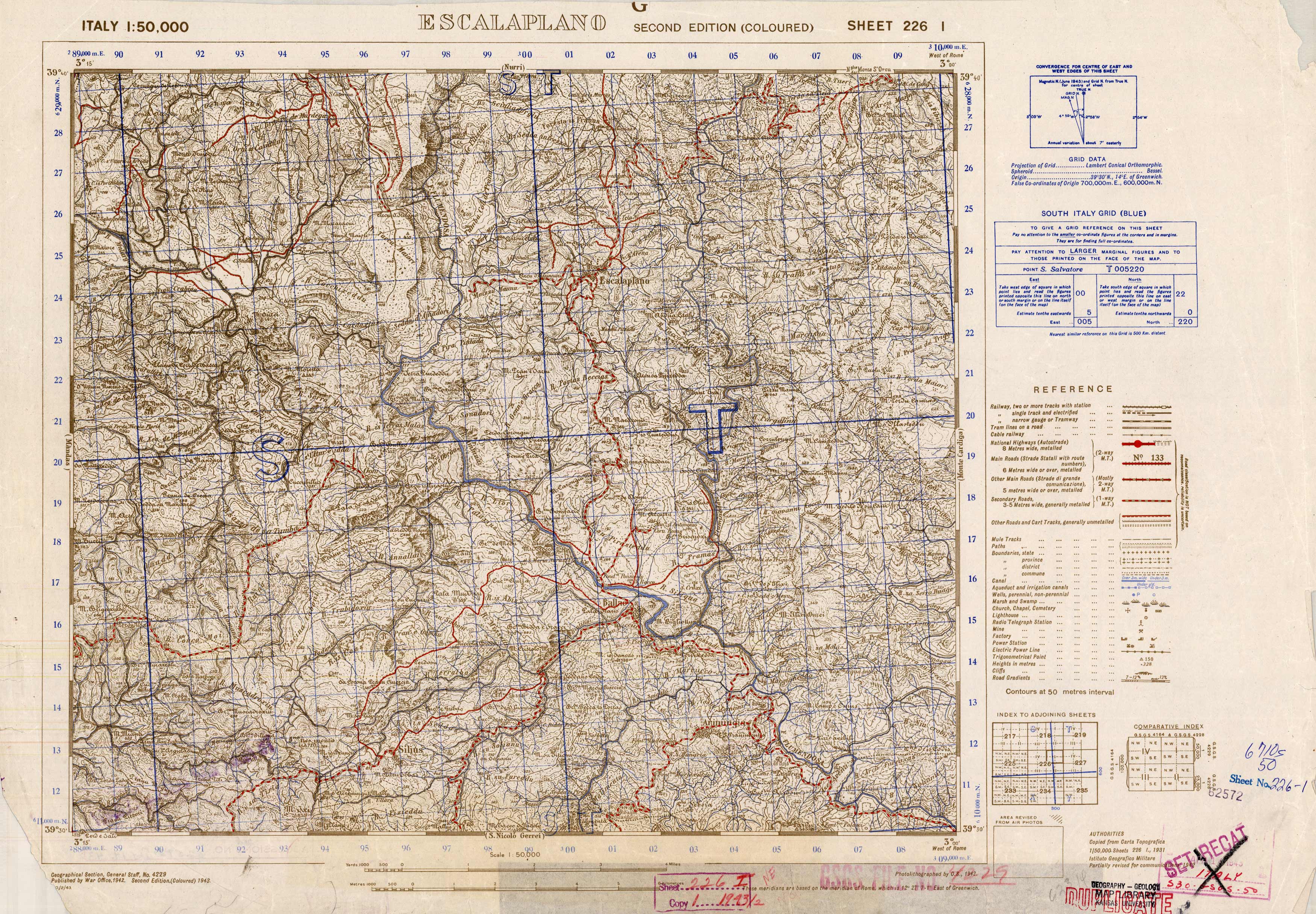 Escalaplano - Sheet 226 I