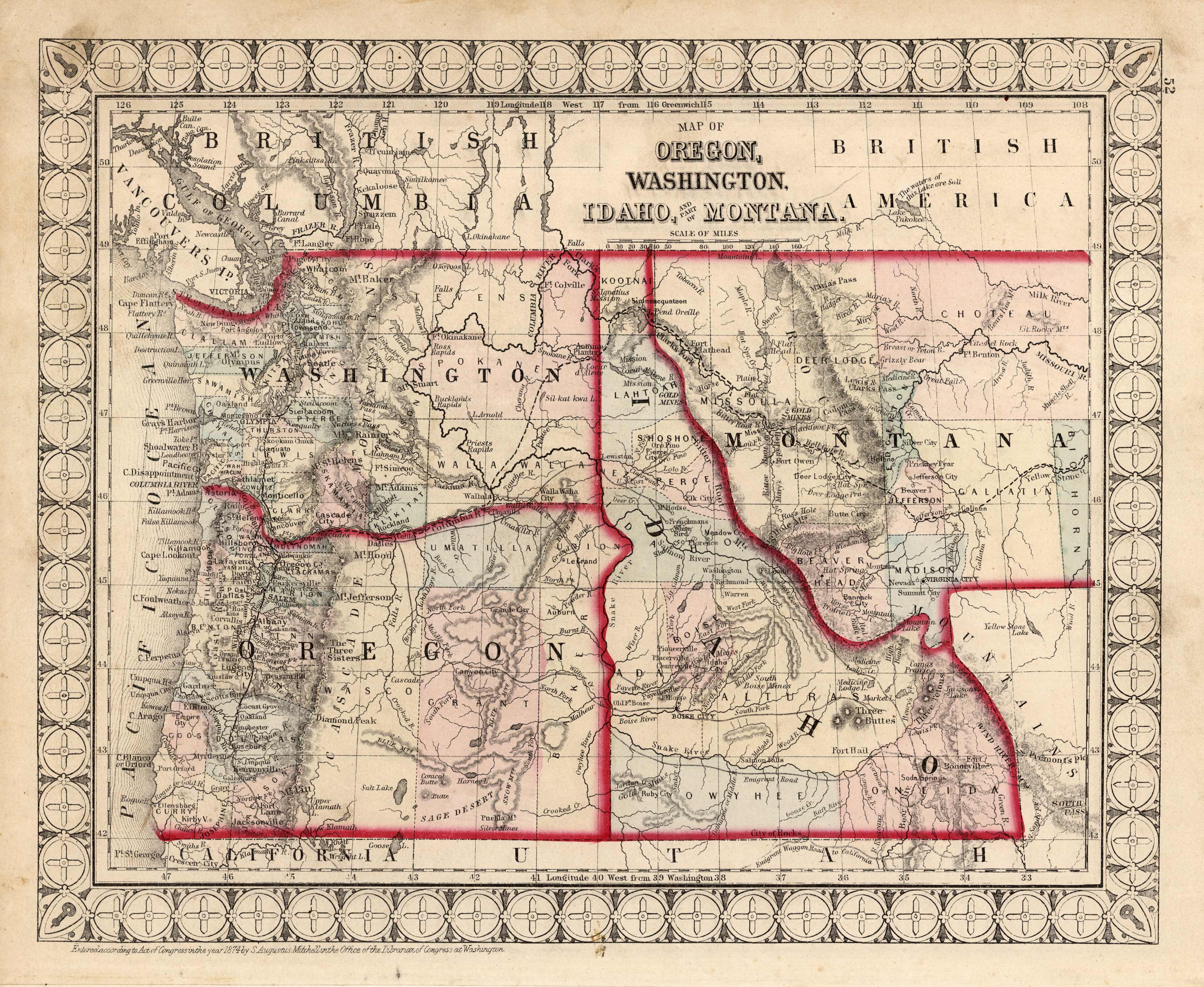 Map of Oregon Map of Oregon